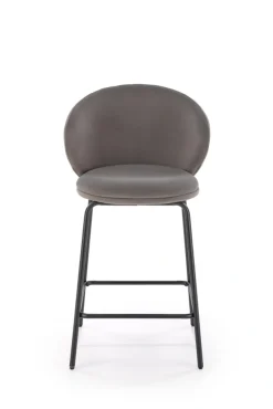 Halmar Taborety I Hokery*H121 hoker nogi - czarny, siedzisko - popielaty (1p=2szt)1 sztuka