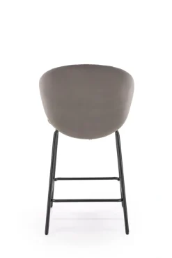 Halmar Taborety I Hokery*H121 hoker nogi - czarny, siedzisko - popielaty (1p=2szt)1 sztuka