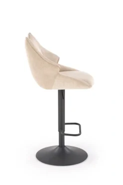 Halmar Taborety I Hokery*H122 hoker nogi - czarny, siedzisko - beżowy (1p=2szt)1 sztuka