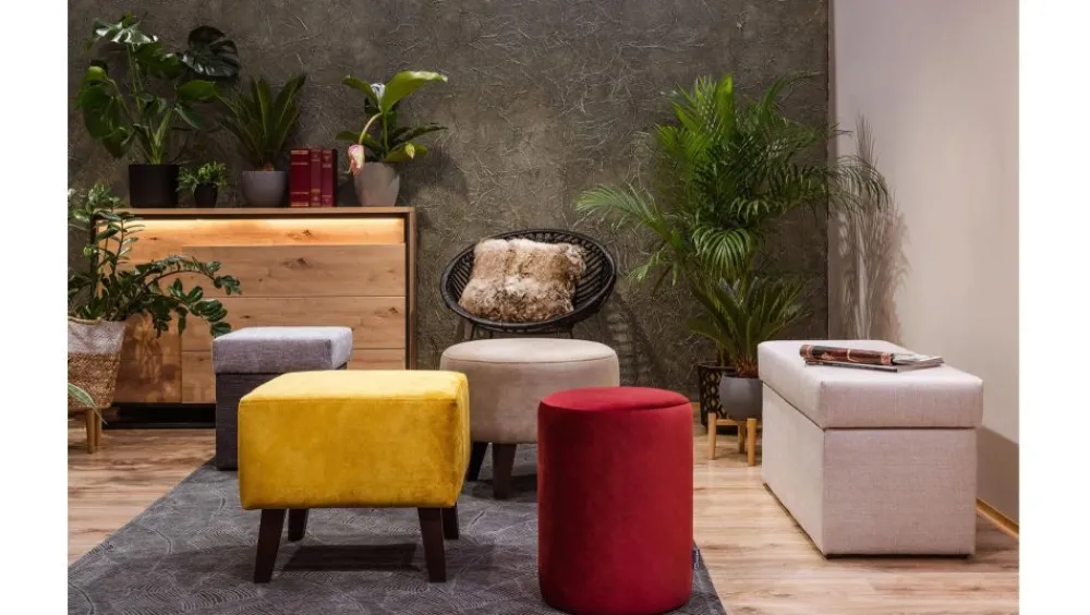 Hauss Pufy Do Przedpokoju|Pufy Do Sypialni*duża pufa Arko z pojemnikiem