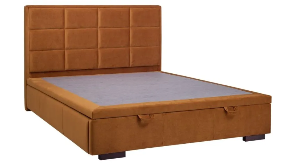 Hauss Łóżka Do Sypialni|Łóżka Tapicerowane*łóżko Choco slim z pojemnikiem, kostka