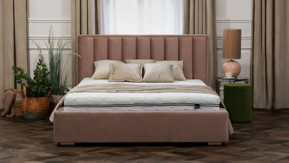 Hauss Łóżka Do Sypialni|Łóżka Tapicerowane*łóżko Koral z pojemnikiem w stylu minimalistycznym