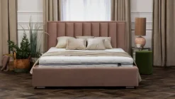 Hauss Łóżka Do Sypialni|Łóżka Tapicerowane*łóżko Koral z wysokim wezgłowiem