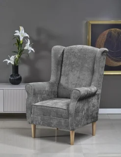 Halmar Fotele*HERMES fotel wypoczynkowy, popielaty (tkanina MARKOS 14-#22)1 sztuka