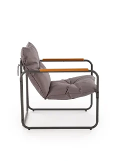 Halmar Meble Ogrodowe*HUDSON, zestaw ogrodowy ( sofa, fotel 2x, ława ), popielaty / brązowy (1p=1zestaw)1 sztuka