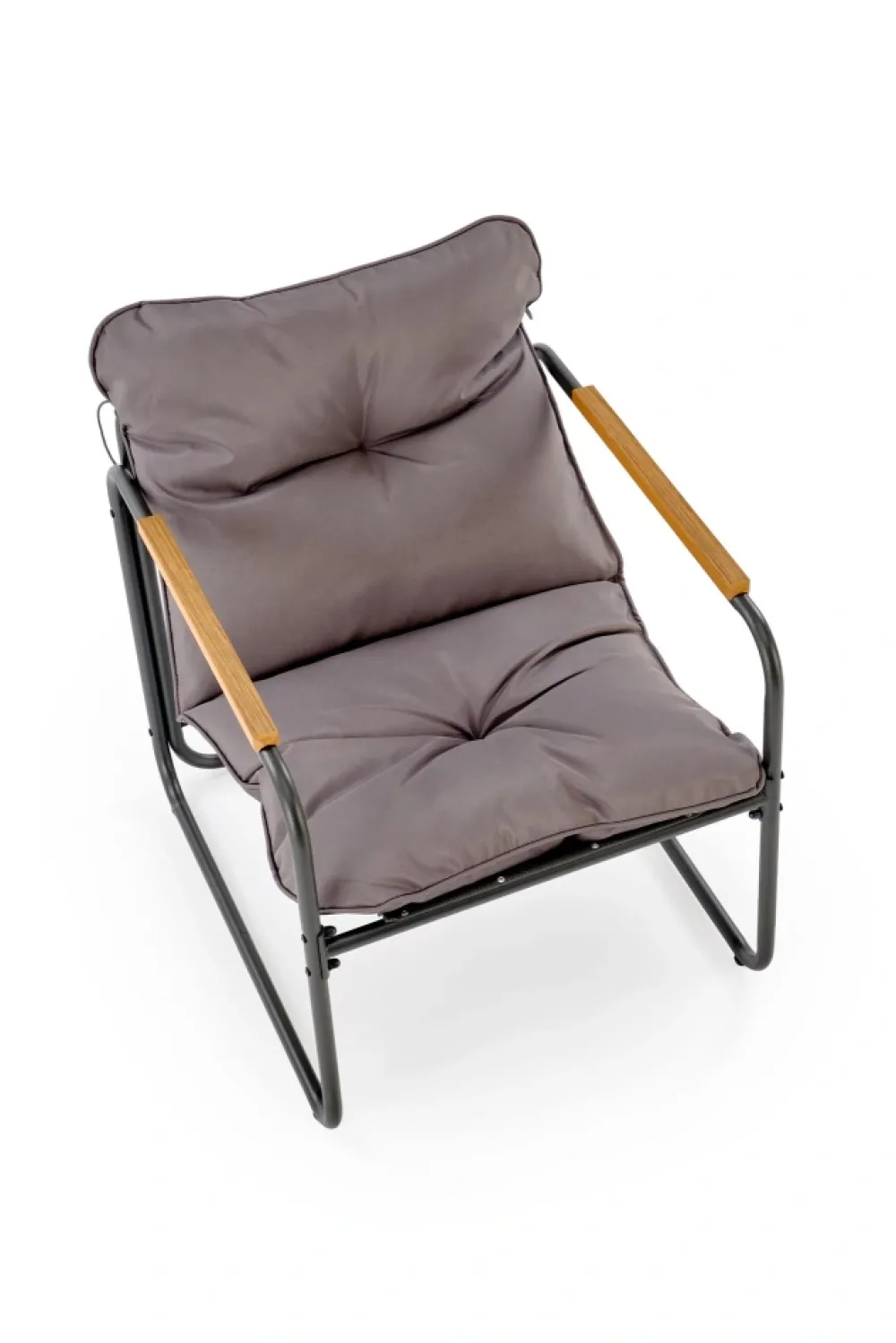 Halmar Meble Ogrodowe*HUDSON, zestaw ogrodowy ( sofa, fotel 2x, ława ), popielaty / brązowy (1p=1zestaw)1 sztuka