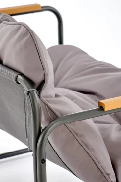 Halmar Meble Ogrodowe*HUDSON, zestaw ogrodowy ( sofa, fotel 2x, ława ), popielaty / brązowy (1p=1zestaw)1 sztuka