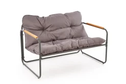 Halmar Meble Ogrodowe*HUDSON, zestaw ogrodowy ( sofa, fotel 2x, ława ), popielaty / brązowy (1p=1zestaw)1 sztuka