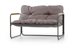 Halmar Meble Ogrodowe*HUDSON, zestaw ogrodowy ( sofa, fotel 2x, ława ), popielaty / brązowy (1p=1zestaw)1 sztuka