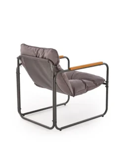 Halmar Meble Ogrodowe*HUDSON, zestaw ogrodowy ( sofa, fotel 2x, ława ), popielaty / brązowy (1p=1zestaw)1 sztuka