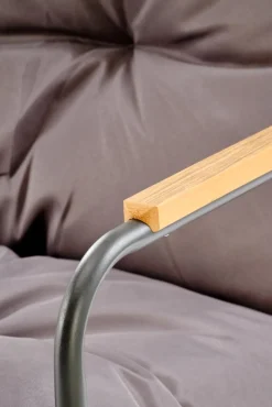 Halmar Meble Ogrodowe*HUDSON, zestaw ogrodowy ( sofa, fotel 2x, ława ), popielaty / brązowy (1p=1zestaw)1 sztuka