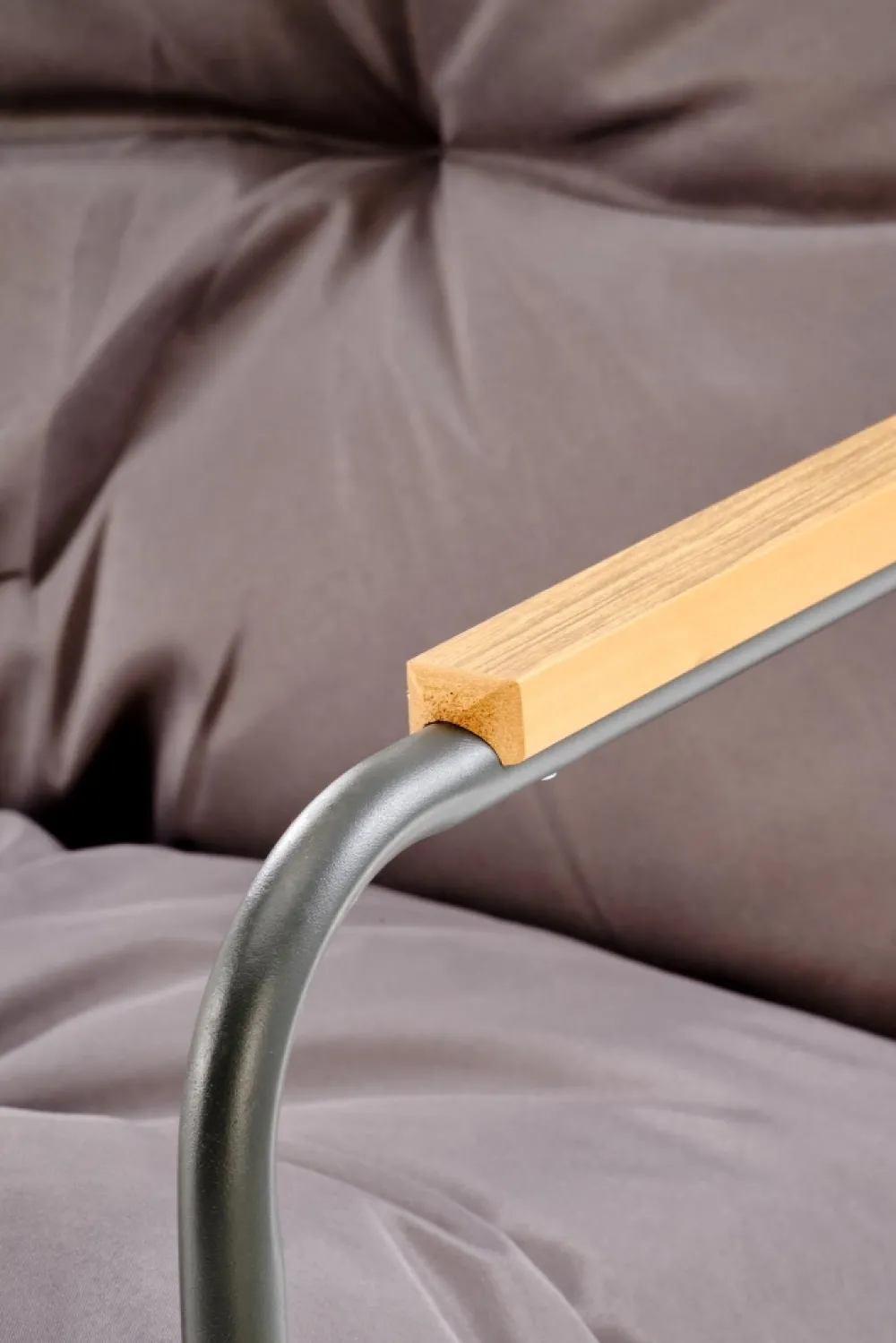 Halmar Meble Ogrodowe*HUDSON, zestaw ogrodowy ( sofa, fotel 2x, ława ), popielaty / brązowy (1p=1zestaw)1 sztuka