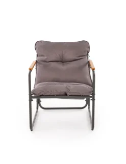 Halmar Meble Ogrodowe*HUDSON, zestaw ogrodowy ( sofa, fotel 2x, ława ), popielaty / brązowy (1p=1zestaw)1 sztuka