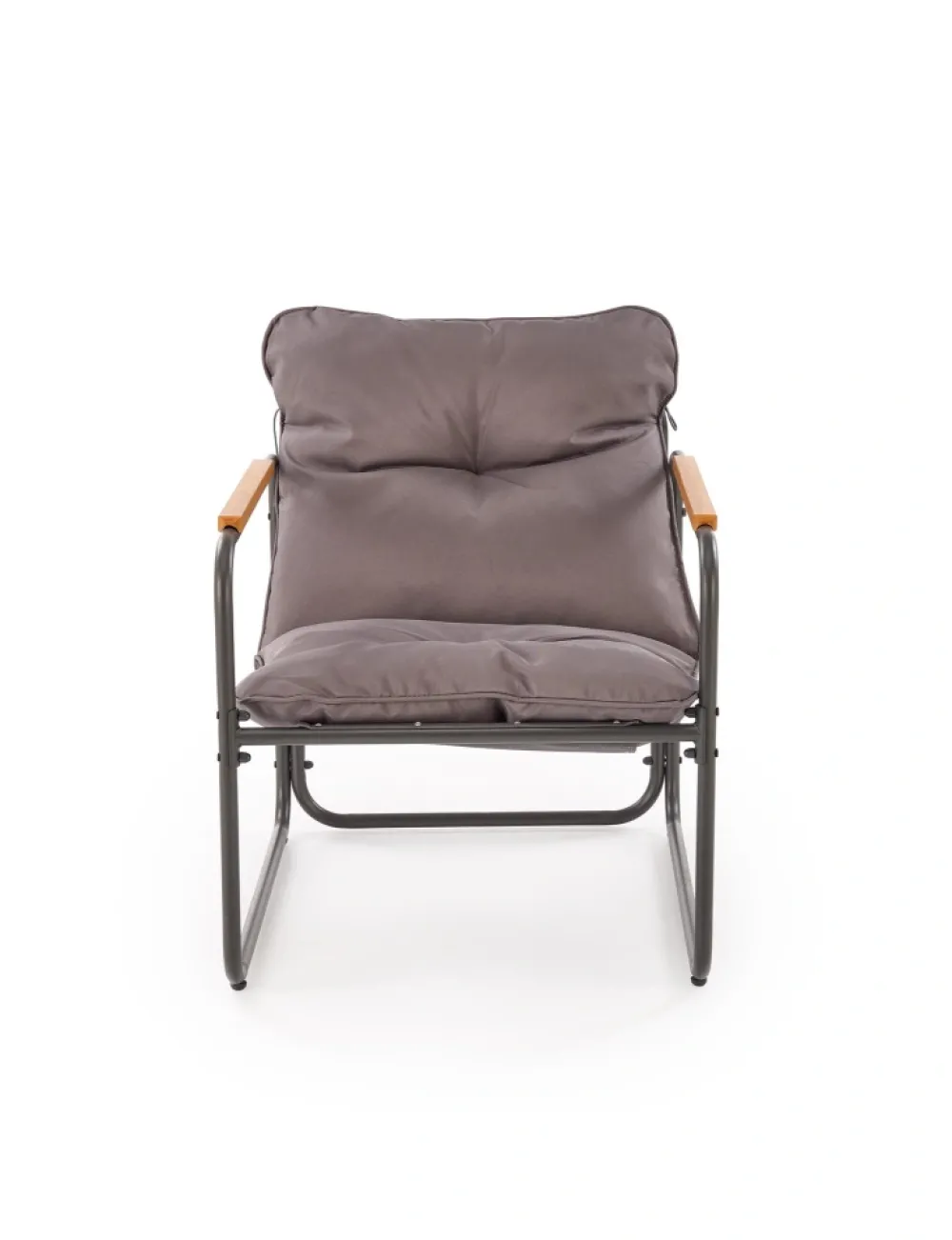 Halmar Meble Ogrodowe*HUDSON, zestaw ogrodowy ( sofa, fotel 2x, ława ), popielaty / brązowy (1p=1zestaw)1 sztuka