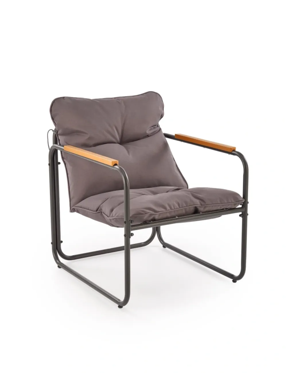 Halmar Meble Ogrodowe*HUDSON, zestaw ogrodowy ( sofa, fotel 2x, ława ), popielaty / brązowy (1p=1zestaw)1 sztuka