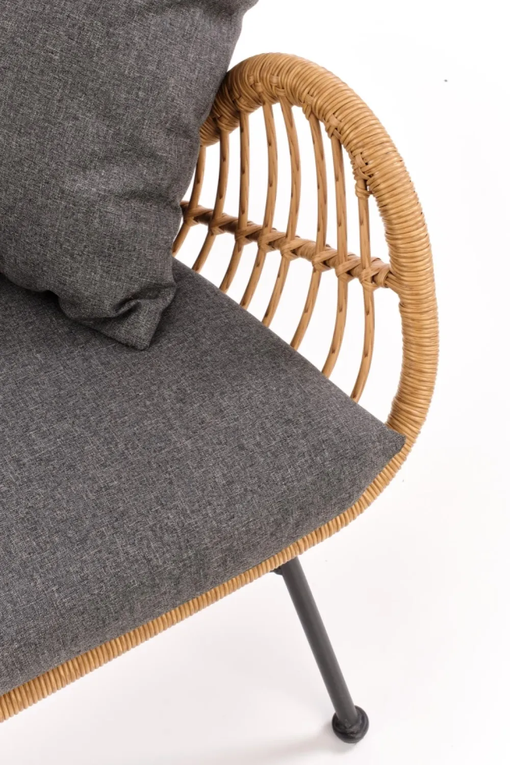 Halmar Meble Ogrodowe*IKARO XL sofa naturalny-popiel (1p=2szt)1 sztuka