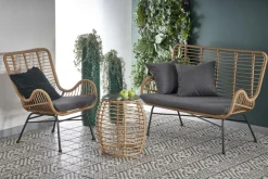 Halmar Meble Ogrodowe*IKARO XL sofa naturalny-popiel (1p=2szt)1 sztuka