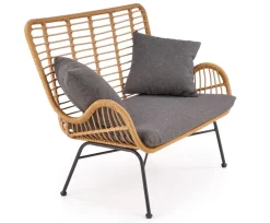 Halmar Meble Ogrodowe*IKARO XL sofa naturalny-popiel (1p=2szt)1 sztuka