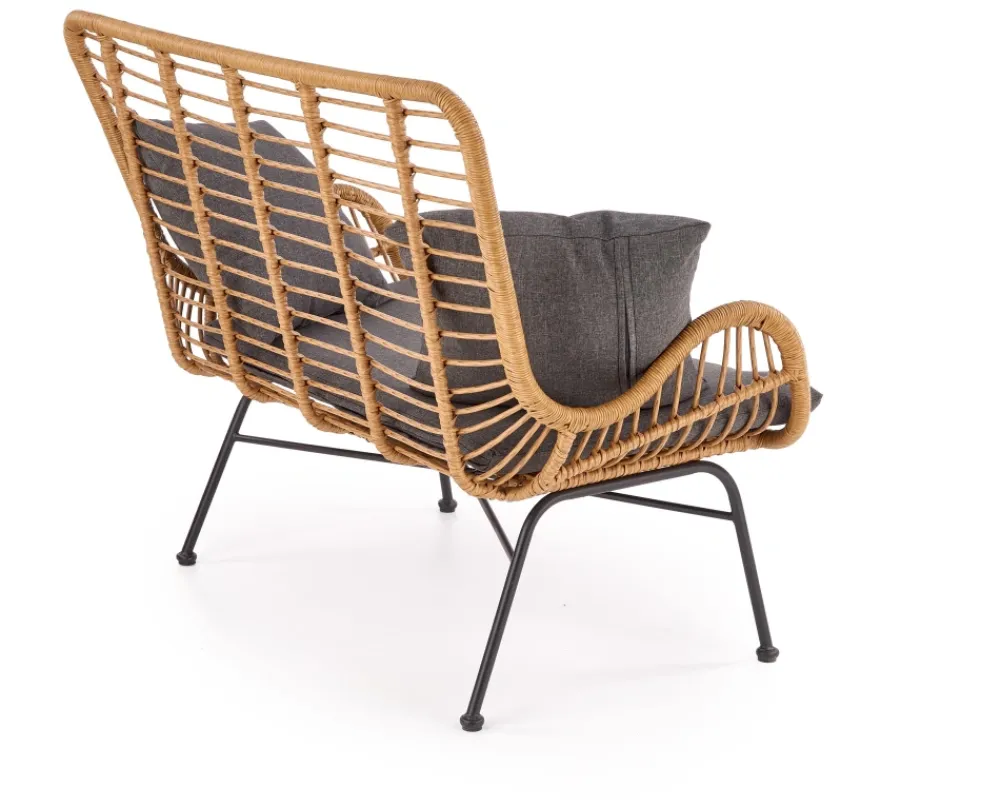 Halmar Meble Ogrodowe*IKARO XL sofa naturalny-popiel (1p=2szt)1 sztuka