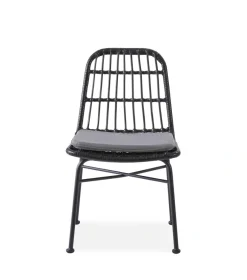 Halmar Meble Ogrodowe|Meble Ogrodowe*K401 krzesło czarny / popielaty (1p=4szt)1 sztuka