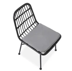 Halmar Meble Ogrodowe|Meble Ogrodowe*K401 krzesło czarny / popielaty (1p=4szt)1 sztuka