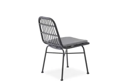 Halmar Meble Ogrodowe|Meble Ogrodowe*K401 krzesło czarny / popielaty (1p=4szt)1 sztuka