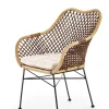 Halmar Meble Ogrodowe|Meble Ogrodowe*K336 krzesło rattan naturalny (1p=1szt)1 sztuka