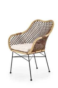 Halmar Meble Ogrodowe|Meble Ogrodowe*K336 krzesło rattan naturalny (1p=1szt)1 sztuka