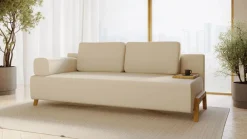 Wajnert Kanapy I Sofy Do Salonu|Sofy Trzyosobowe*Kanapa rozkładna z drewnianym stolikiem Tiny