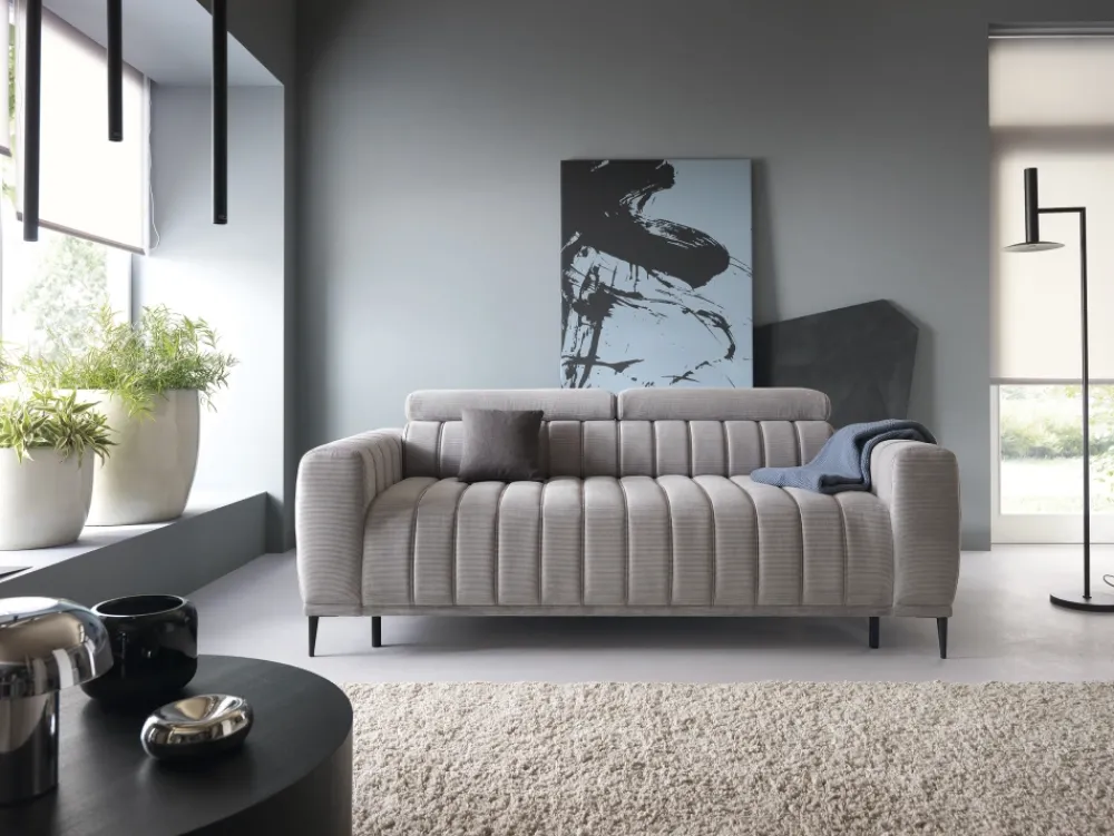 Wersal Łóżka Młodzieżowe|Kanapy I Sofy Do Salonu*Kanapa z funkcją spania - stelaż włoski 140x197 Gandi szara