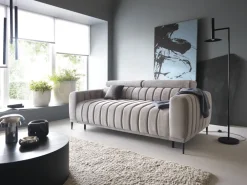 Wersal Łóżka Młodzieżowe|Kanapy I Sofy Do Salonu*Kanapa z funkcją spania - stelaż włoski 140x197 Gandi szara