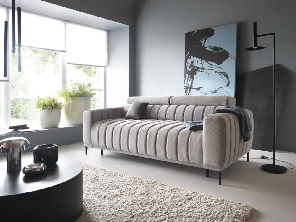 Wersal Łóżka Młodzieżowe|Kanapy I Sofy Do Salonu*Kanapa z funkcją spania - stelaż włoski 140x197 Gandi szara