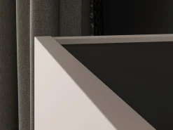 ML Meble Komody*Kaszmirowa komoda Freshion 04 cashmere/czarny - komoda 1D3S