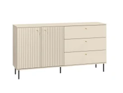 ML Meble Komody*Kaszmirowa komoda z szafką i dwiema szufladami Sophie 04 2D3S