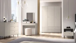 ML Meble Komody*Kaszmirowa komoda z szafką i dwiema szufladami Sophie 04 2D3S