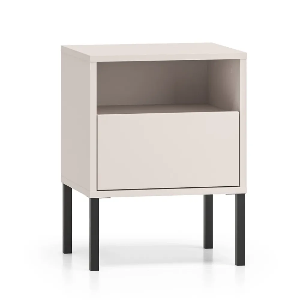 ML Meble Szafki Nocne Do Pokoju Młodzieżowego|Szafki Nocne Do Sypialni*Kaszmirowa szafka nocna na wysokich nóżkach Barnee 05