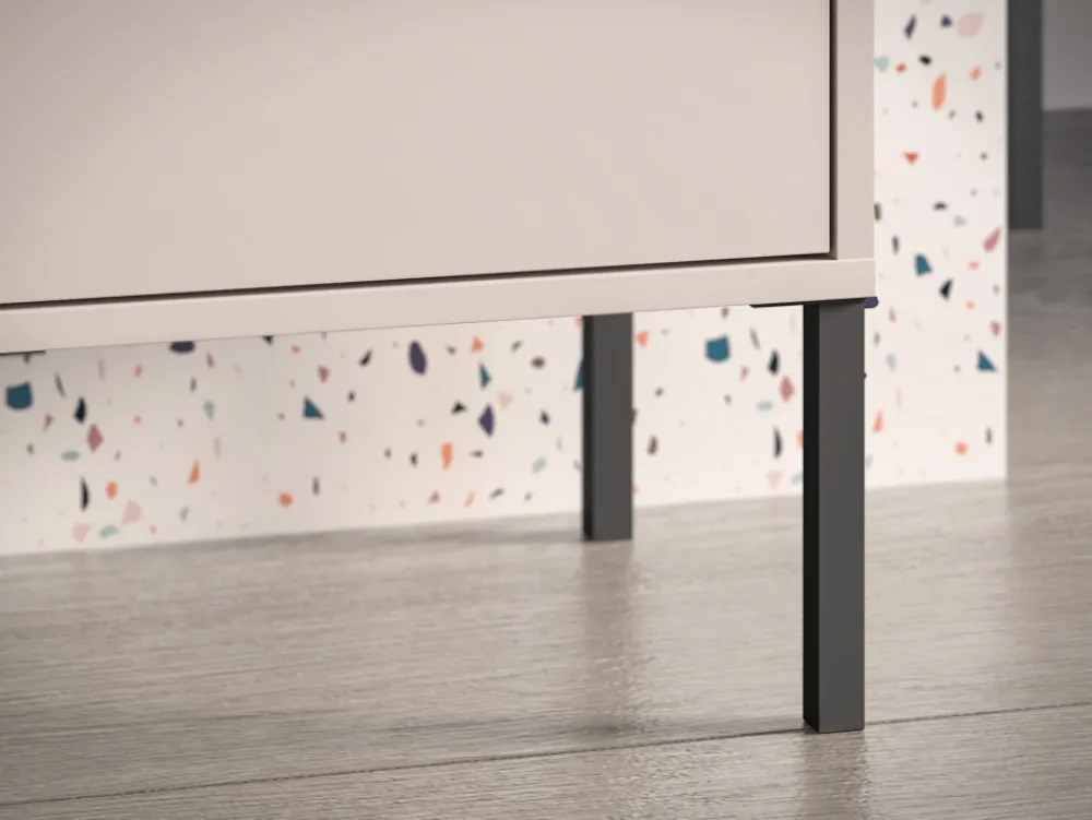 ML Meble Szafki Nocne Do Pokoju Młodzieżowego|Szafki Nocne Do Sypialni*Kaszmirowa szafka nocna na wysokich nóżkach Barnee 05