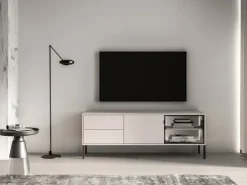 ML Meble Szafki Rtv Do Salonu|Szafki Rtv*Kaszmirowa szafka RTV z wysokimi nóżkami Barnee 04