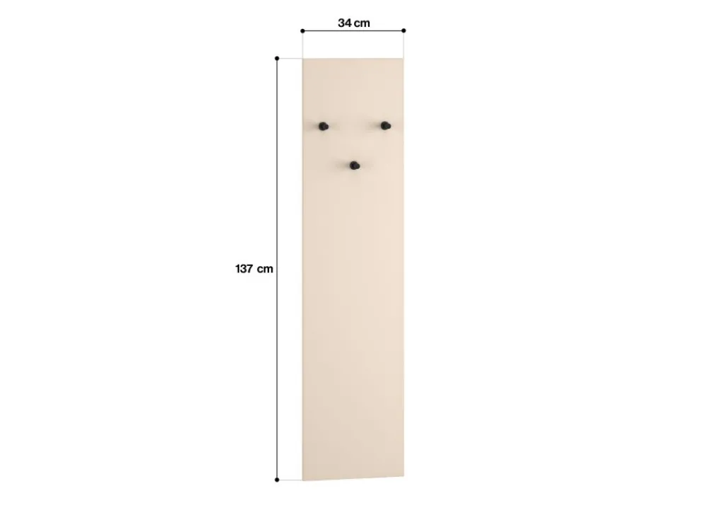 ML Meble Wieszaki*Kaszmirowy wieszak z trzema uchwytami 3W Sophie 18