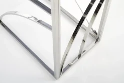 Halmar Biurka*KN5 kosolka, stelaż - srebrny, szkło - dymiony (1p=1szt)1 sztuka