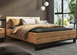 Helvetia Łóżka Do Sypialni|Łóżka Drewniane*Łóżko do sypialni 160x200 bez stelaża Halle S dąb wotan