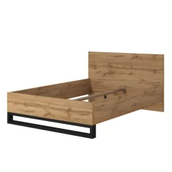 Helvetia Łóżka Do Sypialni|Łóżka Drewniane*Łóżko do sypialni 140x200 bez stelaża Halle S dąb wotan