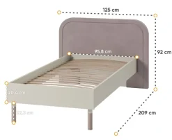 Dzieci Lenart Łóżka Do Pokoju Dziecięcego|Łóżka Młodzieżowe*Łóżko drewniane 90 ze stelażem Harmony HR-08