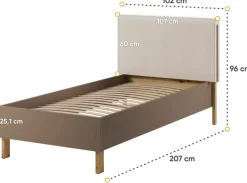 Lenart Łóżka Drewniane*Łóżko młodzieżowe 90x200 Lenny LY-10