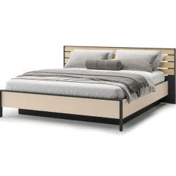 Lenart Łóżka Do Sypialni*Łóżko sypialniane szerokie 180 ENNA EN-02 beż piaskowy