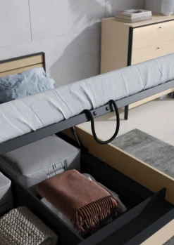 Lenart Łóżka Do Sypialni*Łóżko sypialniane szerokie 180 ENNA EN-02 beż piaskowy