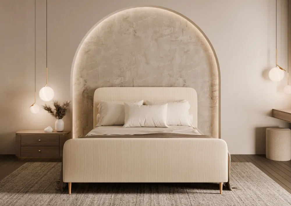 Hauss Łóżka Do Sypialni|Łóżka Tapicerowane*Łóżko tapicerowane w stylu skandynawskim Bella