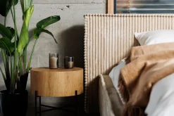 Hauss Łóżka Tapicerowane*Łóżko tapicerowane 160x200 sztruksowe Scala Tilia 03