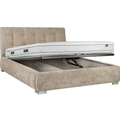Hauss Łóżka Do Sypialni|Łóżka Tapicerowane*Łóżko tapicerowane 160x200 z półokragłymi bokami Luxor beżowe Cremona 14