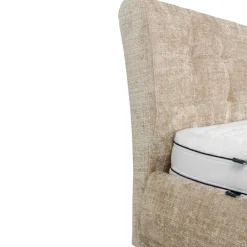 Hauss Łóżka Do Sypialni|Łóżka Tapicerowane*Łóżko tapicerowane 160x200 z półokragłymi bokami Luxor beżowe Cremona 14